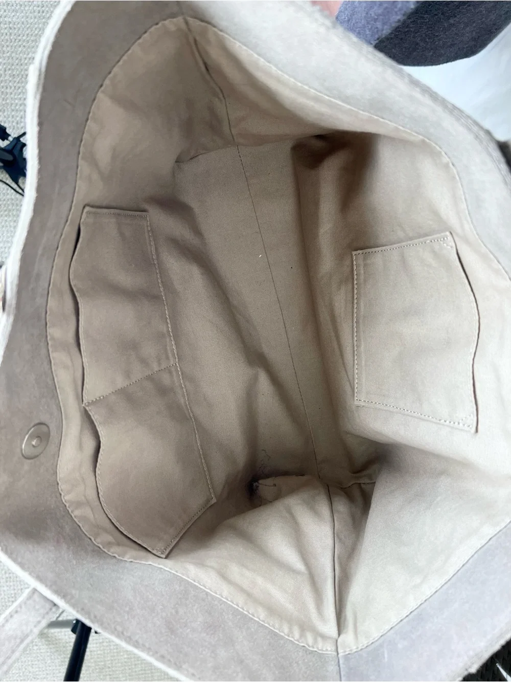 M.I.L.A. Luxe Bag | Suede | Taupe Beige | Tote Shoulder Bag Modern Boho Luxury